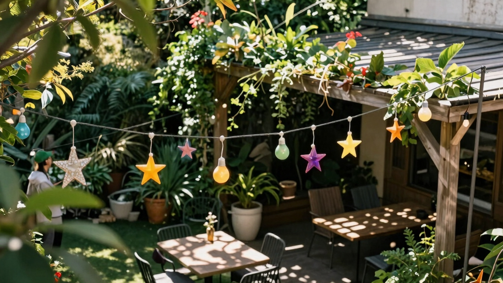 patriotic outdoor string lights