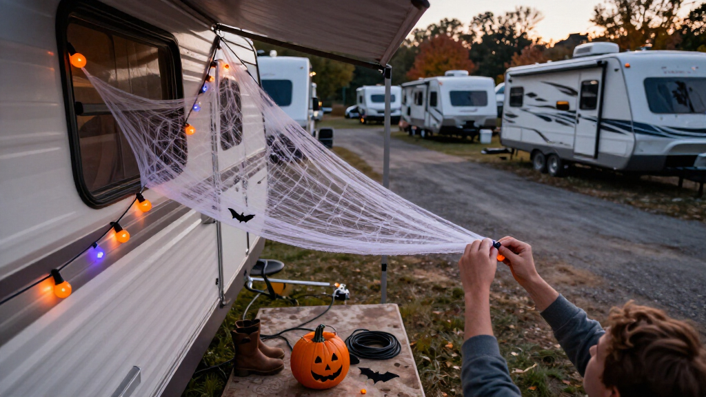 Halloween RV costume decorations