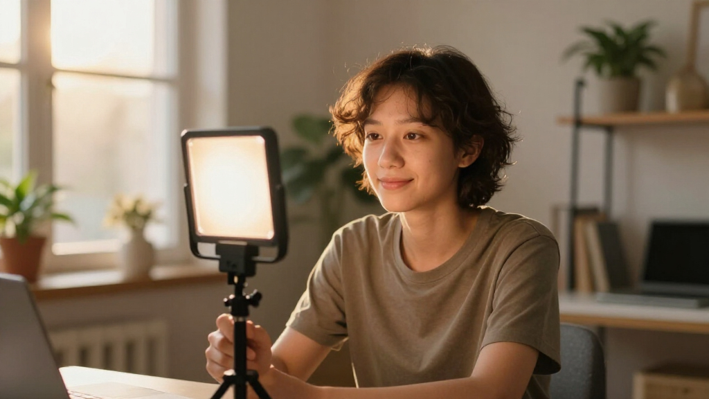 led video light for talking head videos under 800