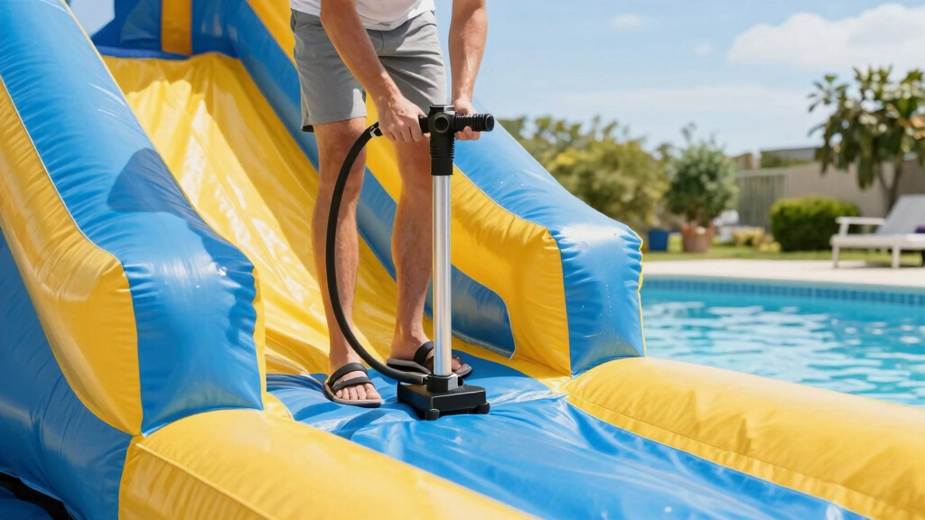 inflatable water park slides