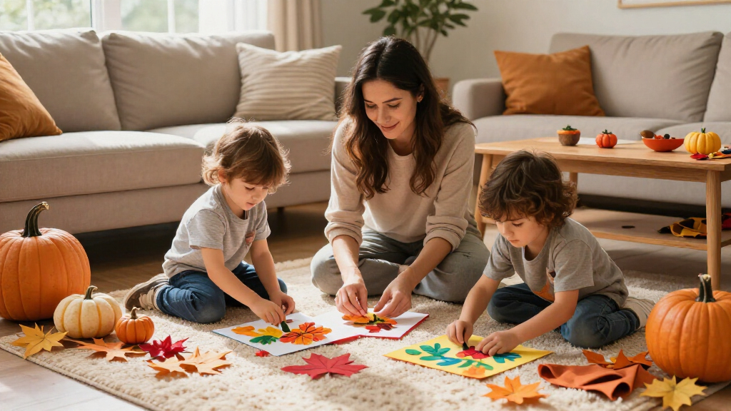 family fall indoor activity kits