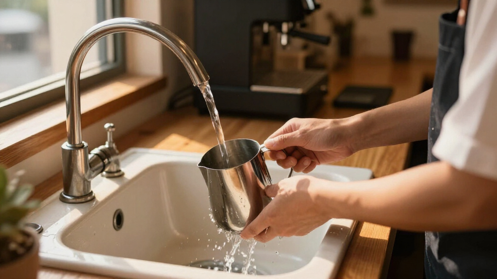 best frothing pitcher rinse station