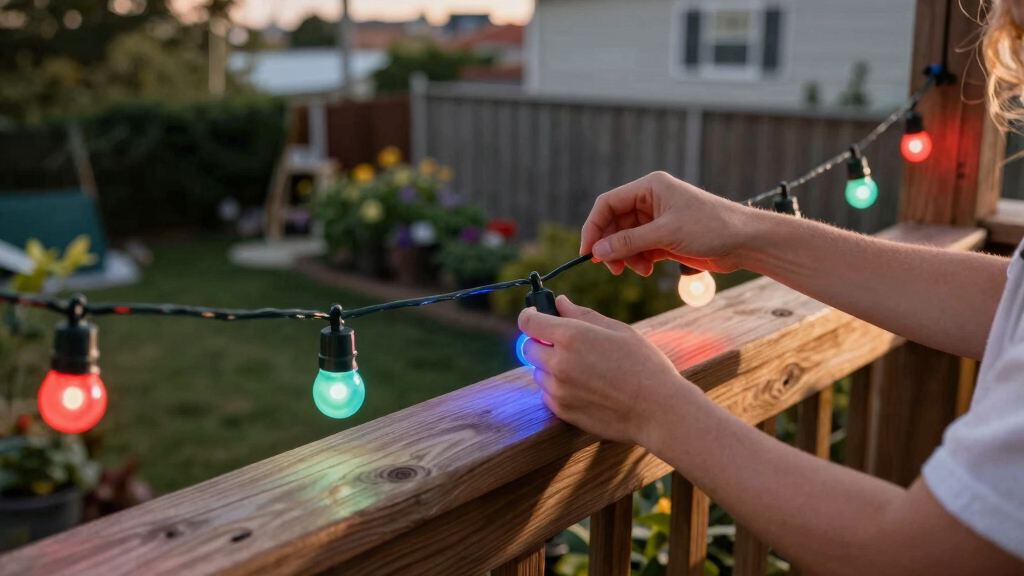 patriotic LED string lights