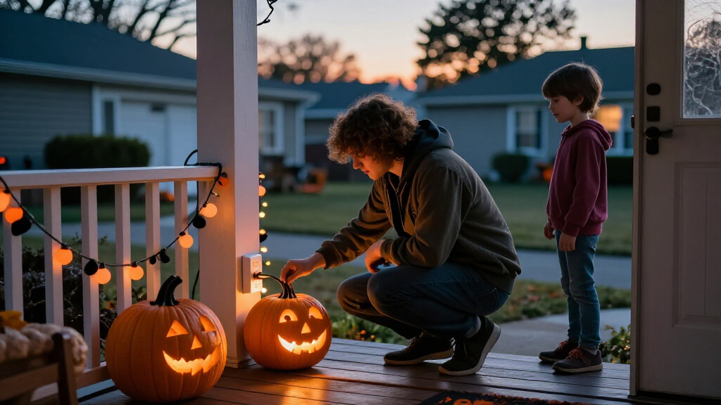 smart Halloween plug-in decorations