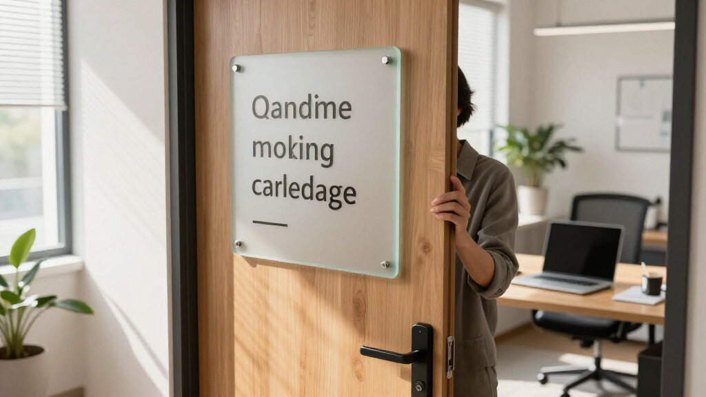 inspirational quote door signs for office