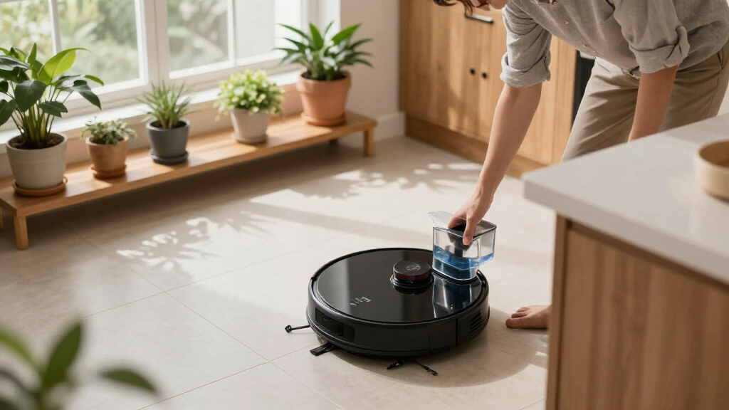 robot vacuum with auto empty and mop