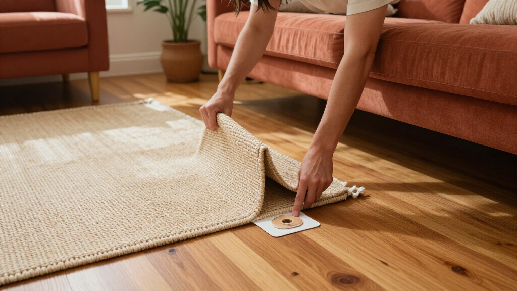 adhesive rug anchor squares