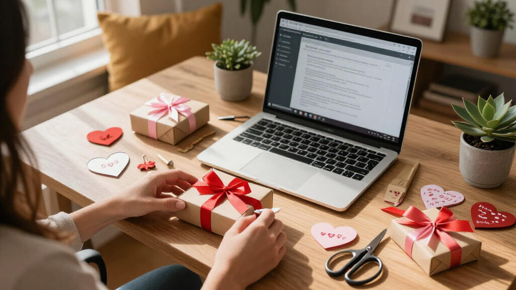 order personalized valentine office gift sets
