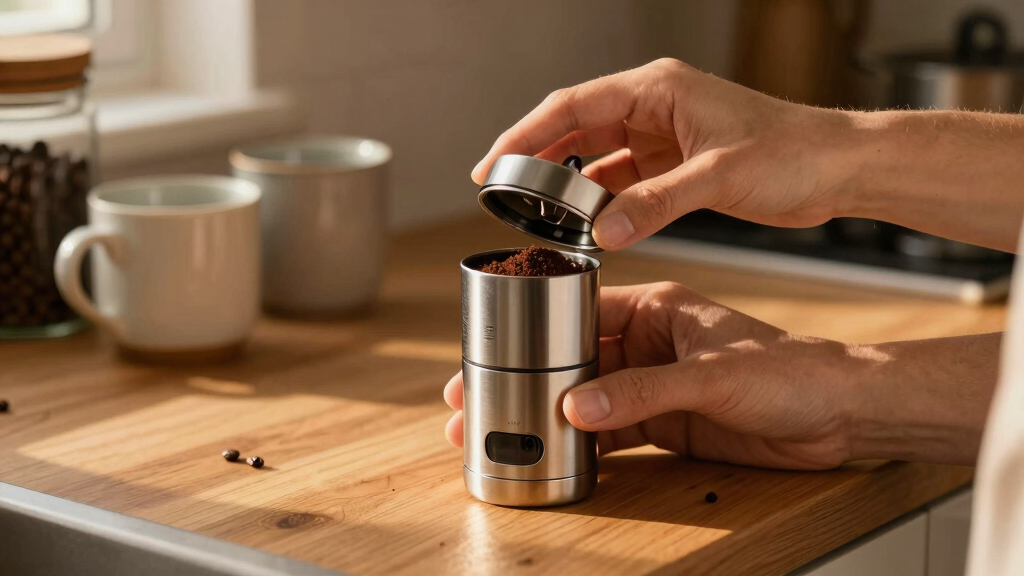 quiet coffee grinder under 500