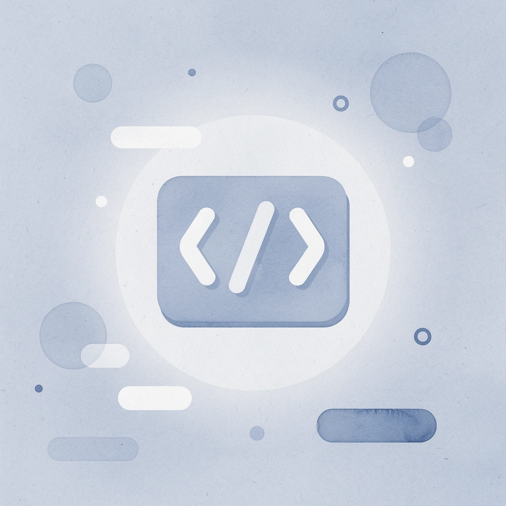 Code icon representing the Mendix low-code platform