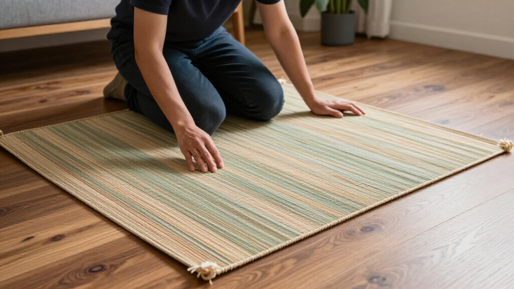 yilong eco friendly bamboo silk rug
