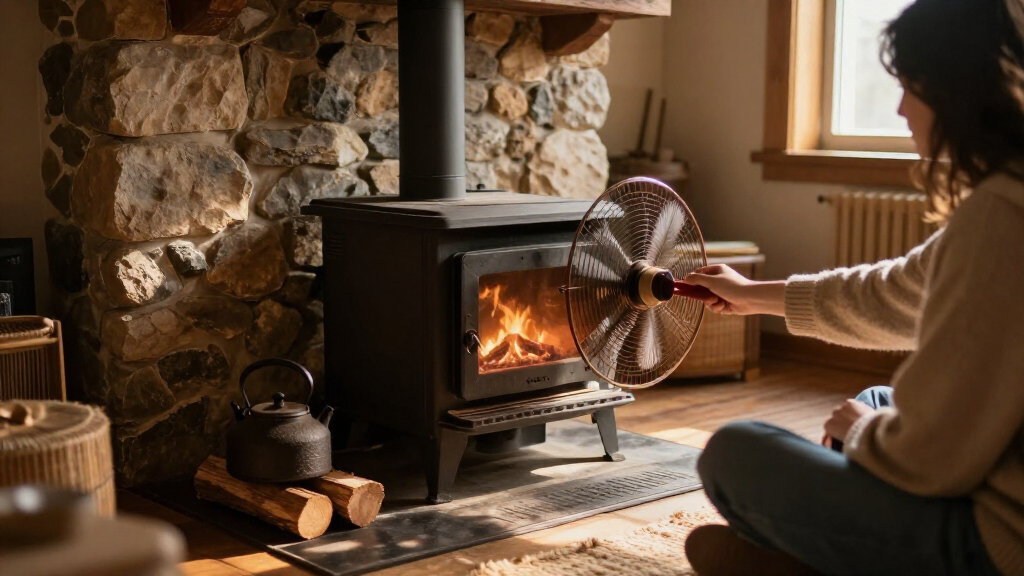 wood stove fan no electricity
