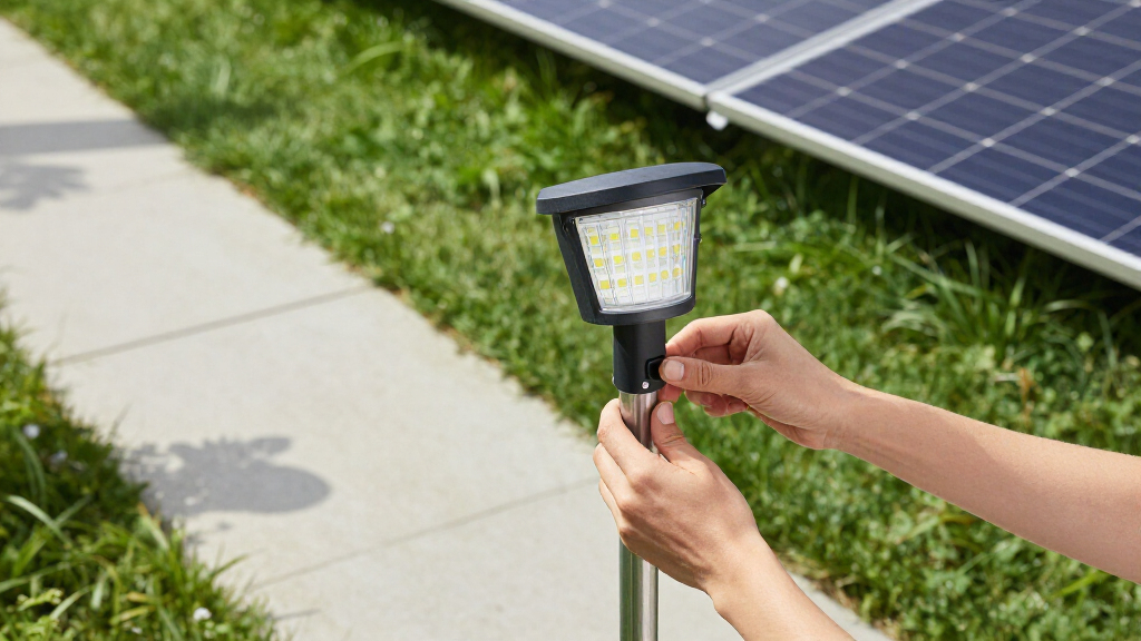 solar-powered outdoor lights