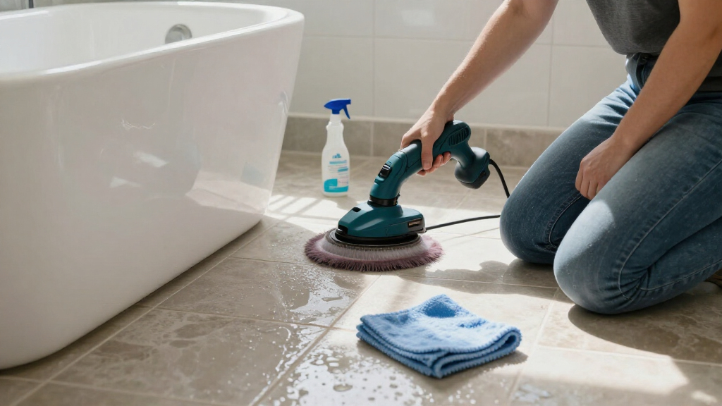 cordless electric spin scrubbers