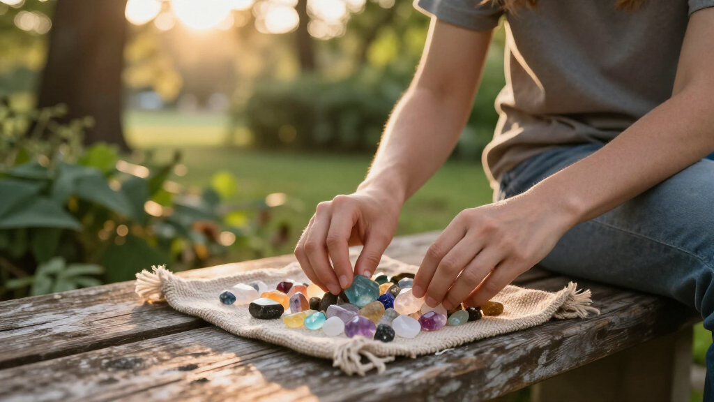 crystal grid meditation sets
