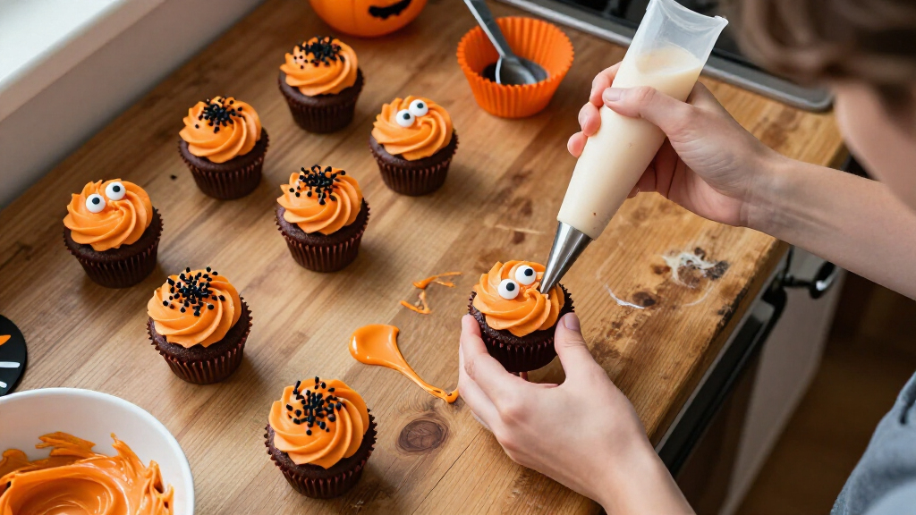 Halloween cupcake decorating supplies