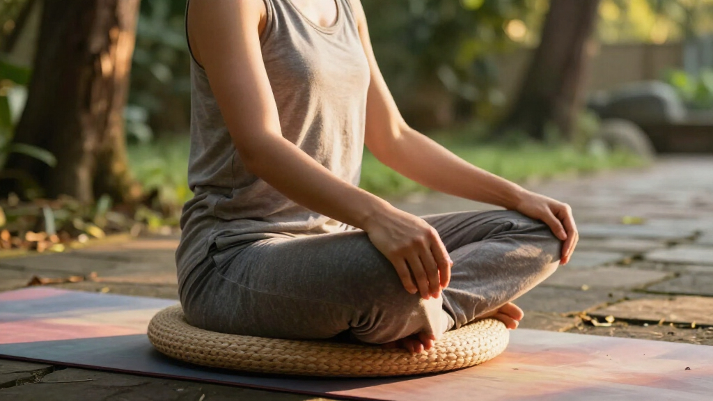 meditation cushions and mats