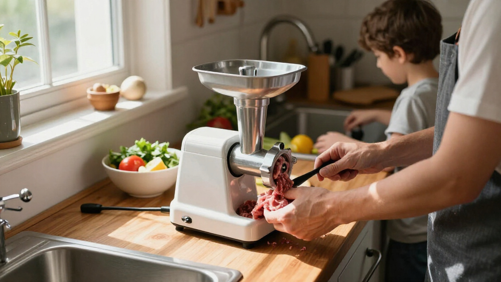 electric meat grinder for busy families
