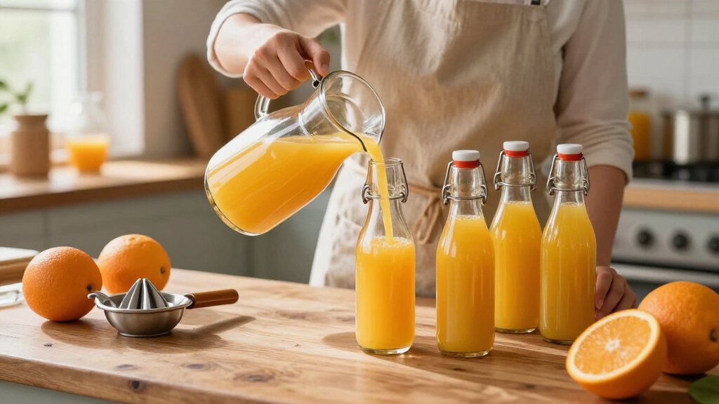 glass juice bottles with lids