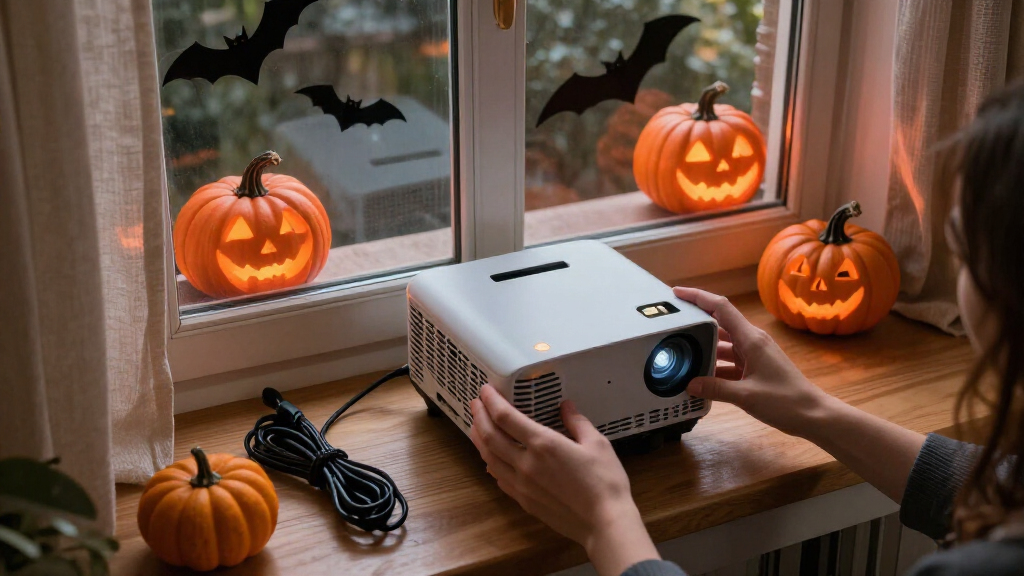 Halloween window projector lights