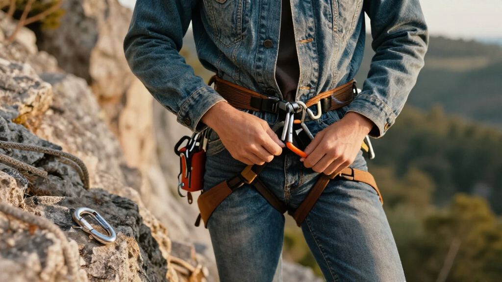 best vintage denim climbing gear