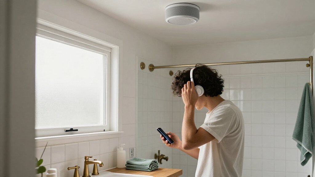 bathroom fan with bluetooth speaker