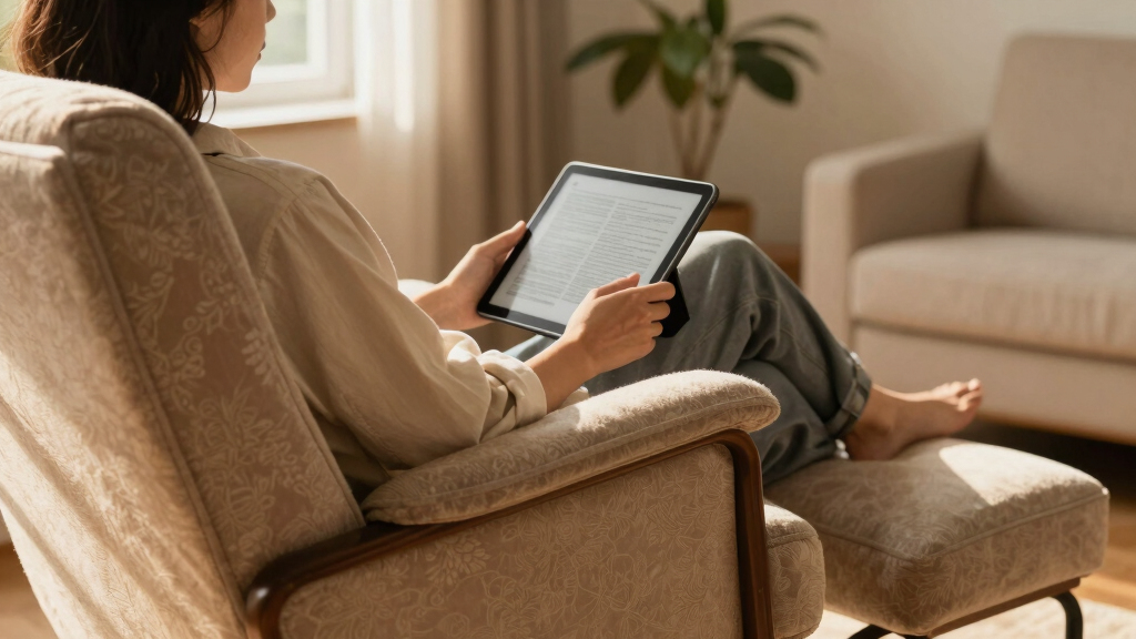 best reading chair with ottoman supportive