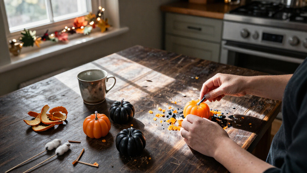 Halloween candle-making kits
