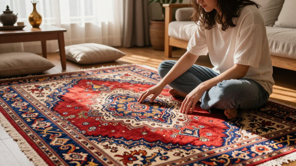 yilong collectible silk rug limited