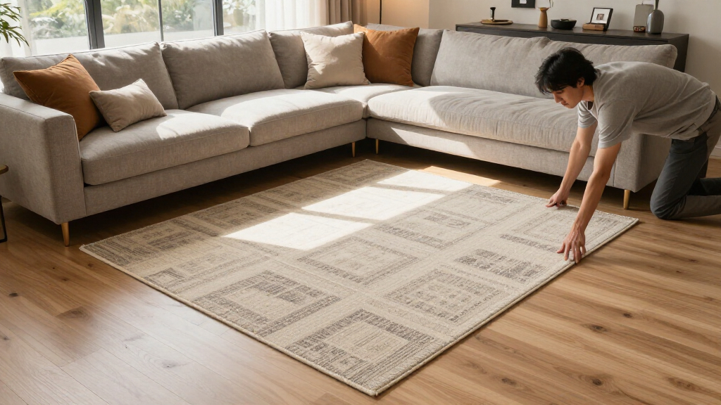 best 9x12 rug for sectional layout