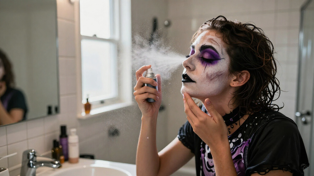 Halloween makeup setting sprays