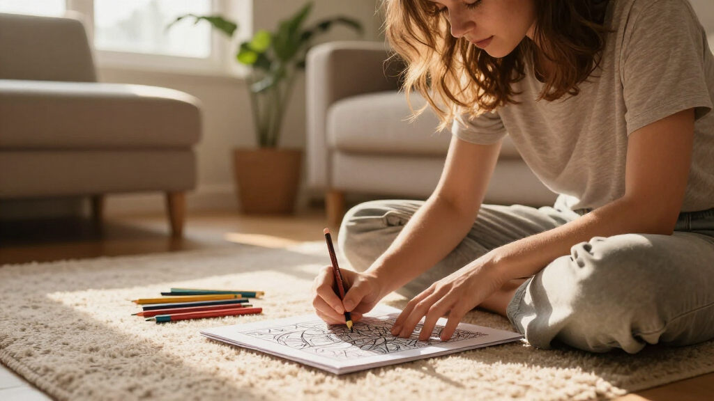 stress relief adult coloring books