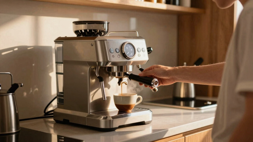 best dual boiler espresso machine with integrated shot timer
