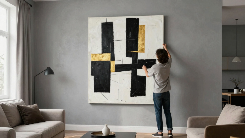 modern accent wall art