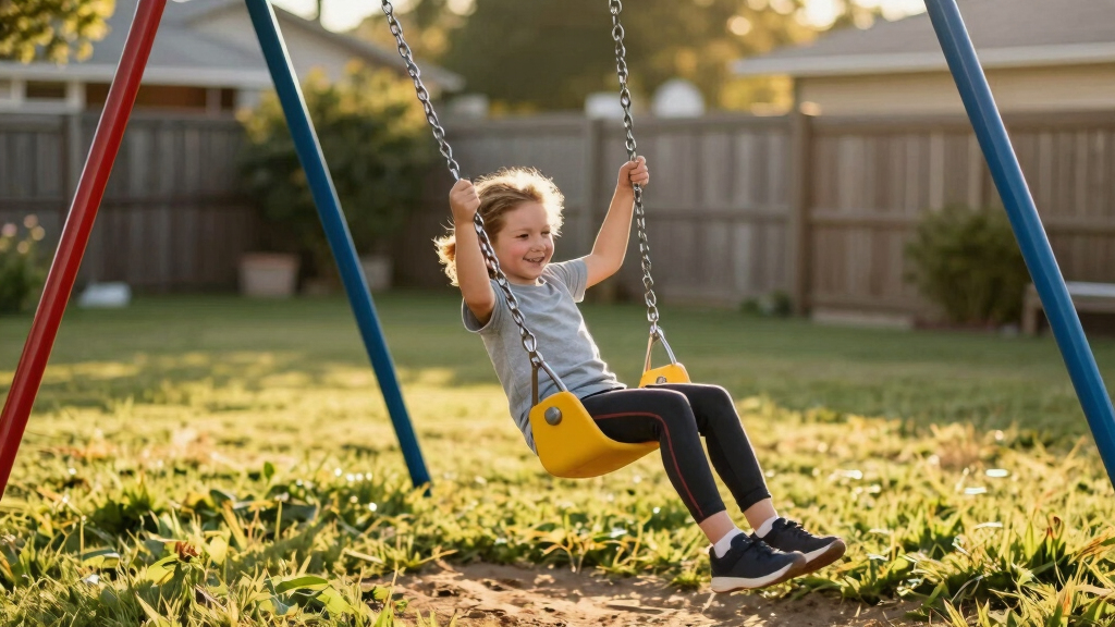 best metal swing set for backyard