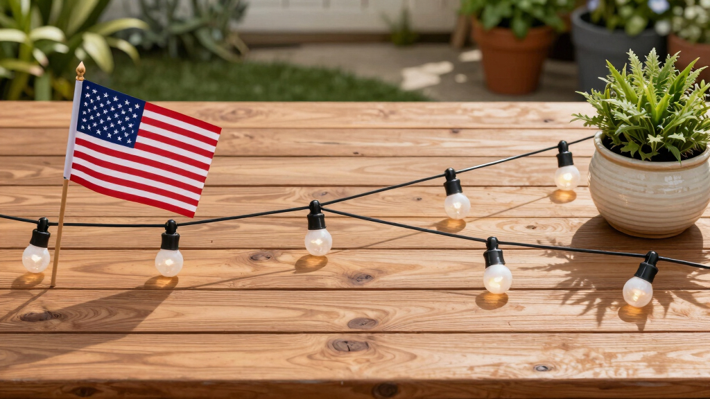 patriotic outdoor string lights