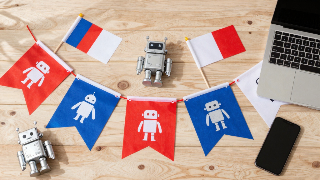 patriotic AI-themed party decorations