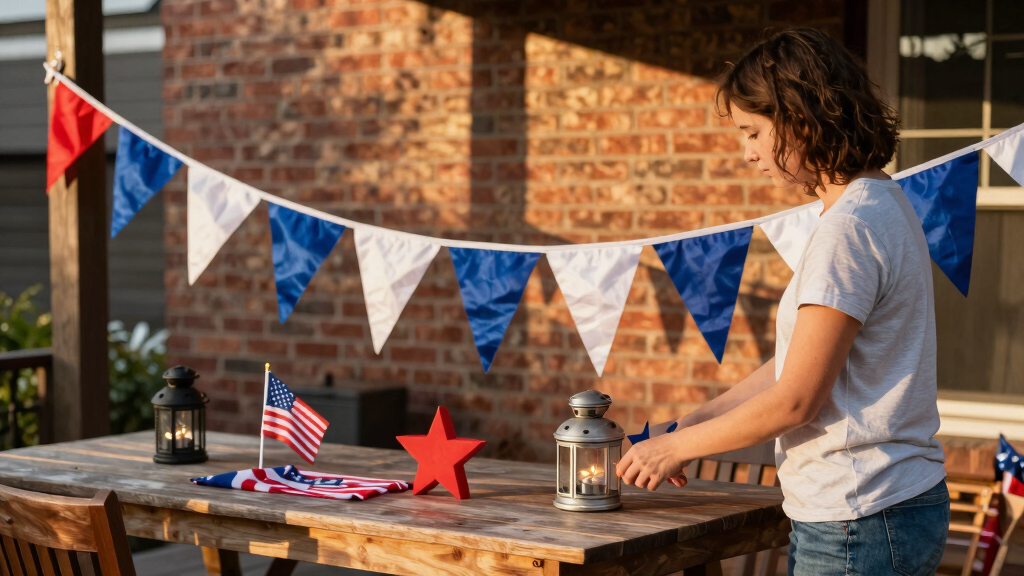 patriotic outdoor patio decor