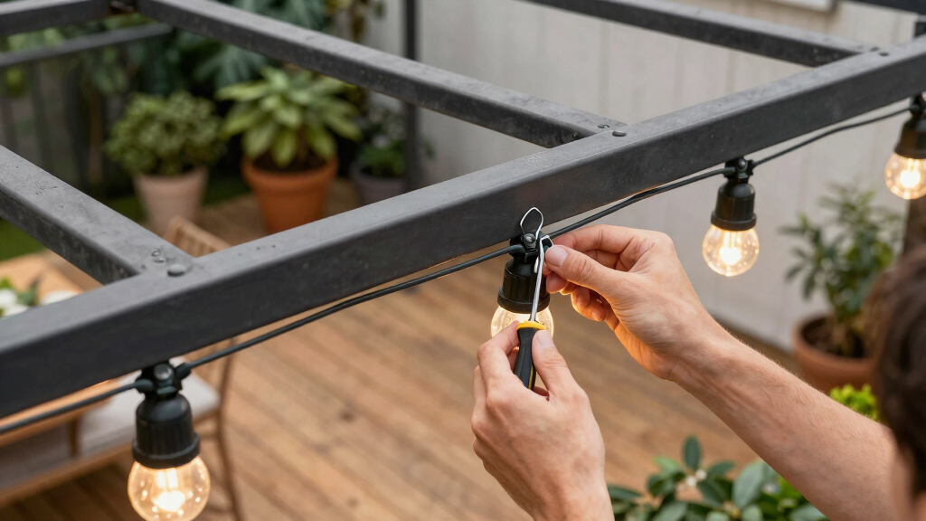 smart outdoor string lights