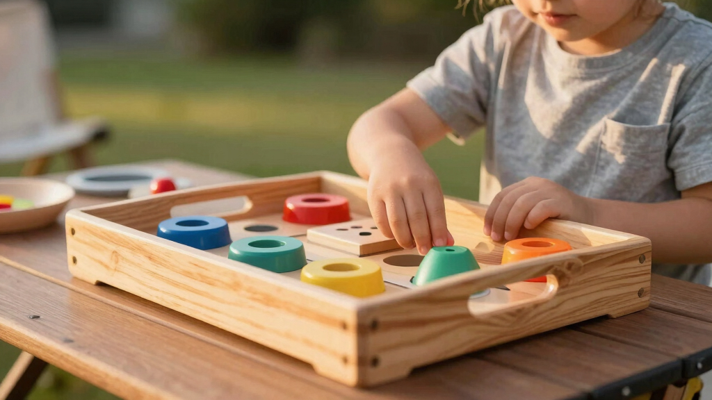 youth wooden play tray prime day deals