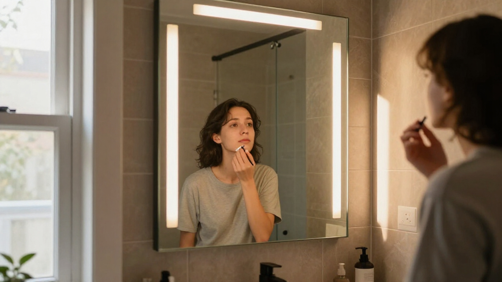 travel mirrors with lights