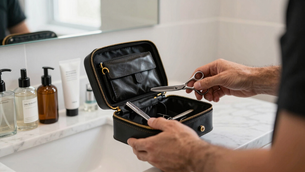 men's leather grooming kits