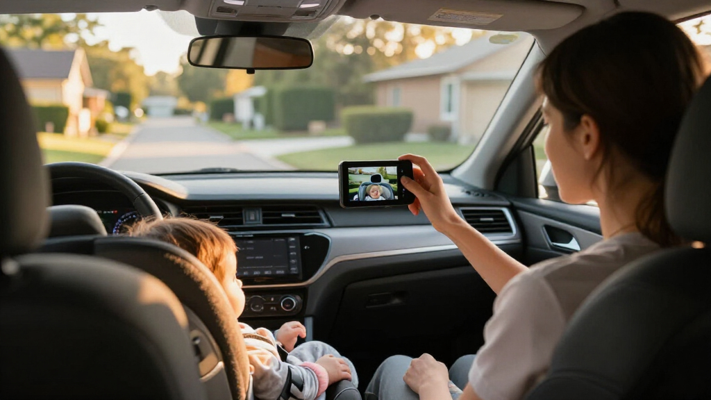 car seat mirror with camera screen