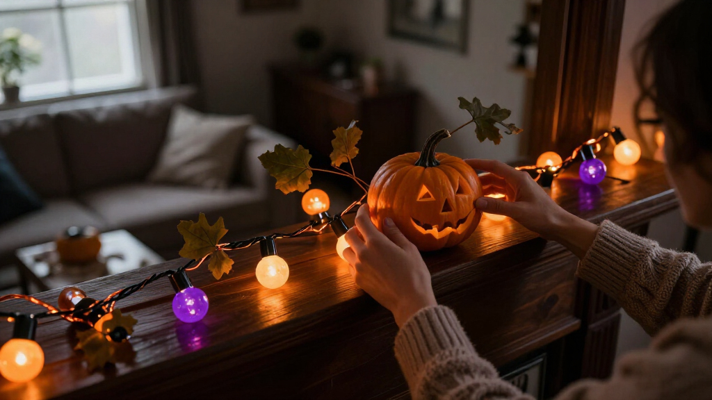 Halloween indoor string lights