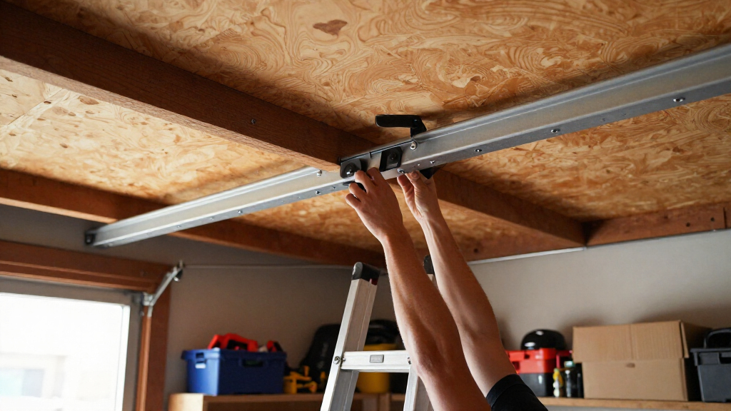 overhead garage storage rack