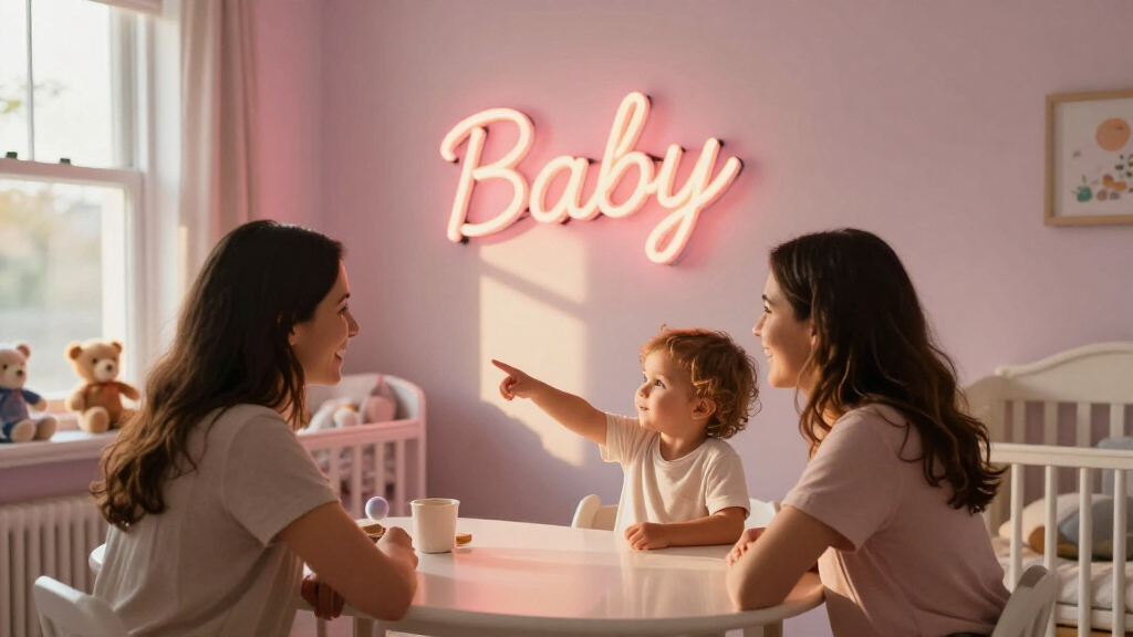 best wedding style neon name signs for nursery