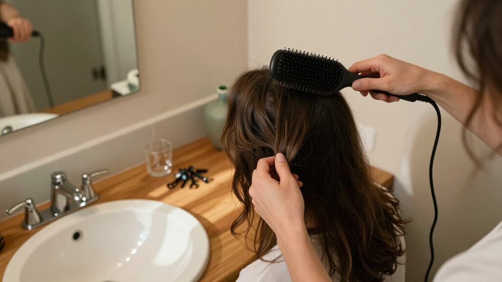 hair straightening brushes