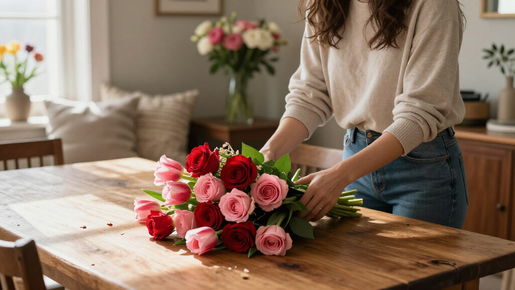 romantic valentine bouquet order
