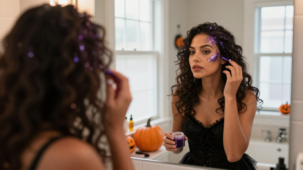 halloween hair glitter gels