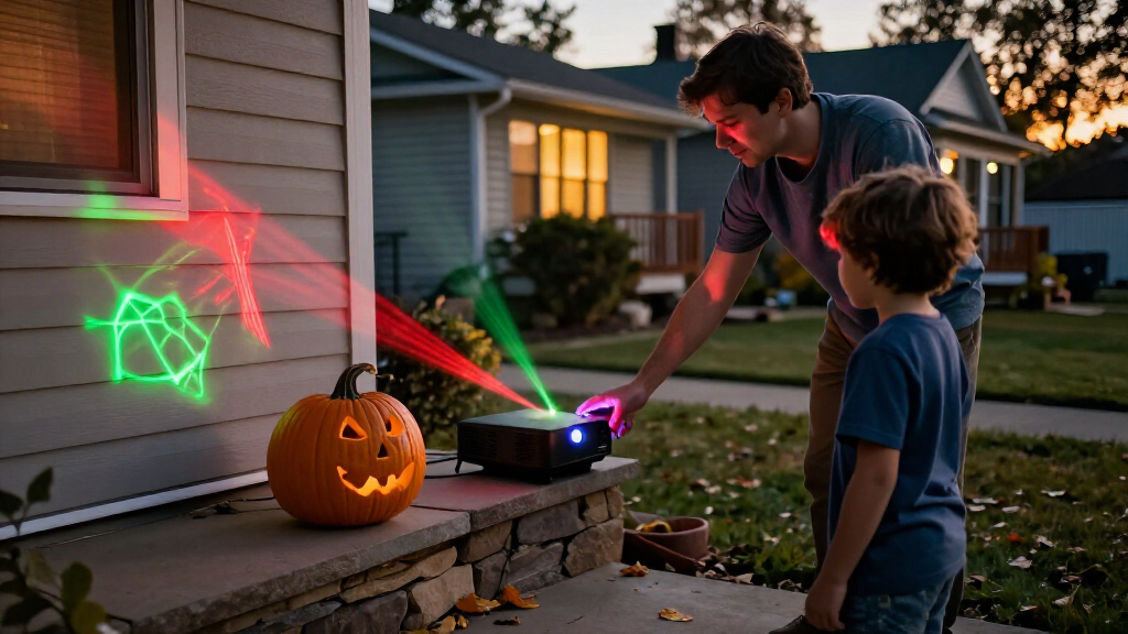Halloween laser projectors